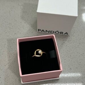 Pandora Single Pearl Ring